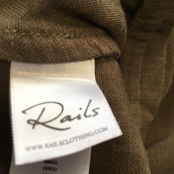 Rails Harper Jumpsuit in Olive Green Size S - Picture 12 of 14